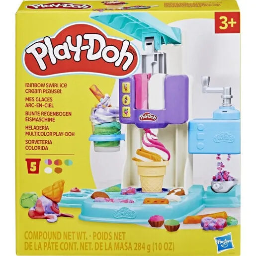 PLAY-DOH RAINBOW SWIRL ICE CREAM PLAYSET G0028