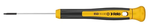Precizni antistatički šrafciger torx felo esd tx5 x 60 25805160