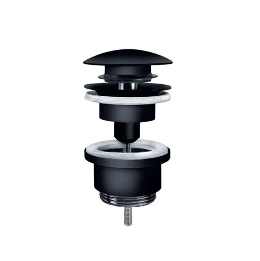 Rosan JD245" Dark Matt Black odlivni ventil sifona klik-klak univerzalni 5/4\ automatski