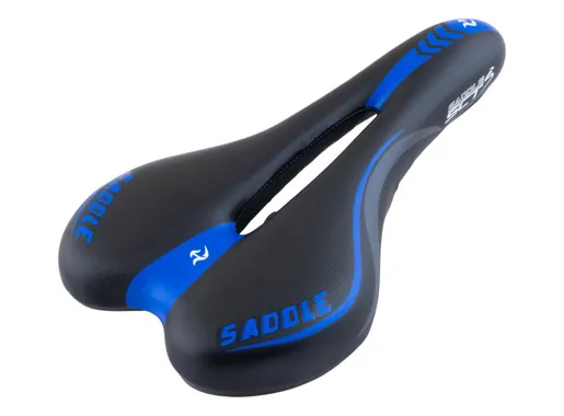 Sedlo mtb sa rupom atlanta crno plavo 3701046