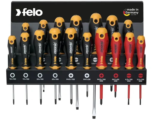 Set šrafcigera felo ergonic sa vde šrafcigerima sl/ph/pz/tx 40091743 17 kom