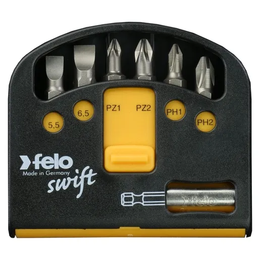 Set sa držačem i bitovima felo industrial swift sl/ph/pz 02060116 7 kom