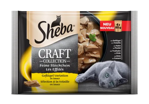 Sheba kesica, Craft izbor zivine 4x85g