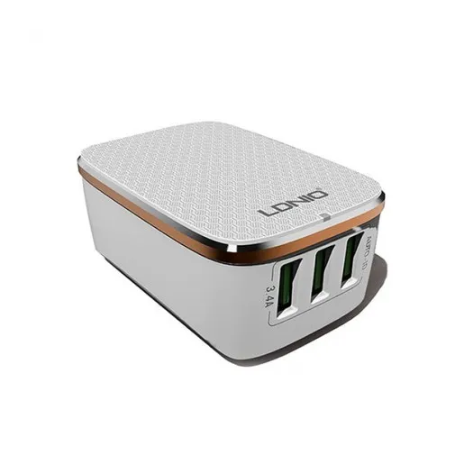 Siyoteam A3304 LDNIO USB Charger 3 Ports 5V/3,4A 17W White