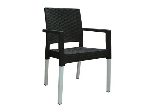 Stolica Rattan LUX antracit