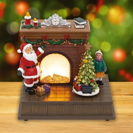 Svetleća led diorama "kamin" Drm14