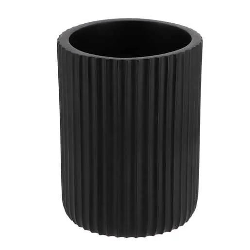 Tendance čaša za četkice 7x9,5 cm poliresin crna