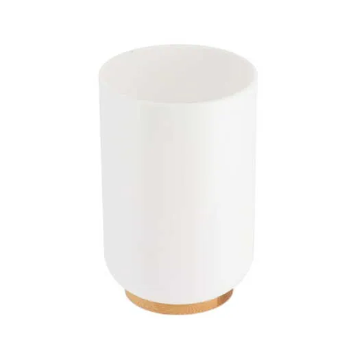 Tendance casa za cetkice bath 11x7,2cm poliresin/bambus bela