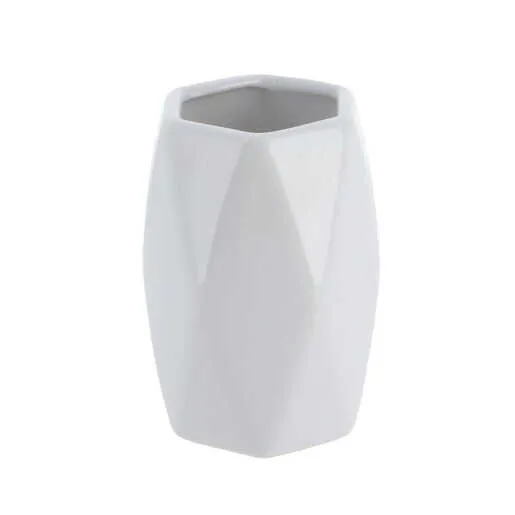 Tendance casa za cetkice dijamant 11,5x7,5cm keramika bela