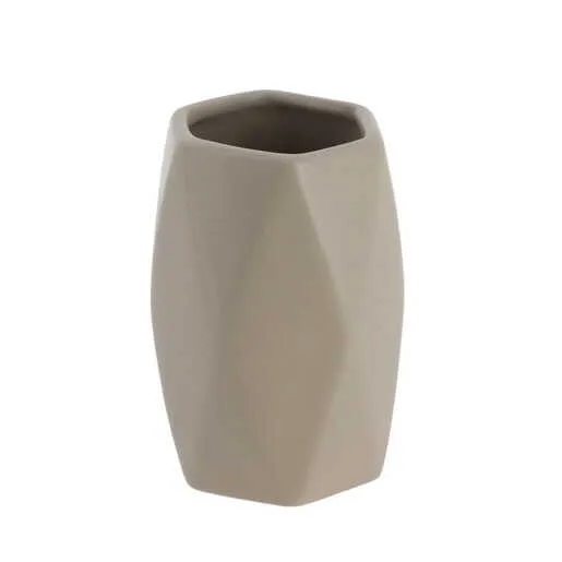 Tendance casa za cetkice dijamant 11,5x7,5cm keramika sivo smedja