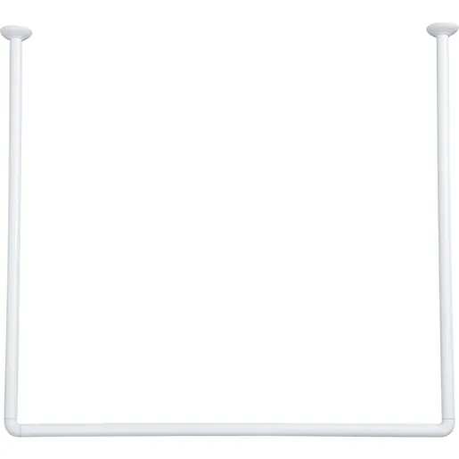 Tendance držač zavese za kadu 80x80x80 cm aluminijum bela