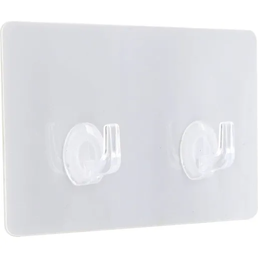 Tendance dvostruka samolepljiva kukica 8 x 2 x 14,5 ps/pvc bela