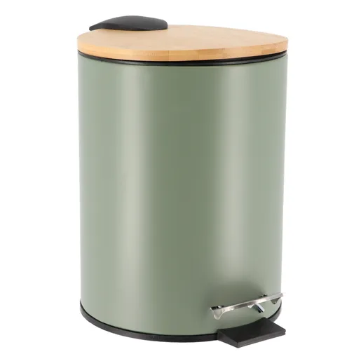 Tendance kanta za smece 2,5l na papucicu soft close 23x17x20,5cm metal/bambus zelena