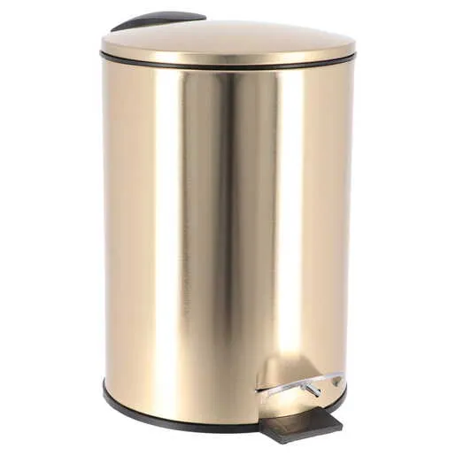 Tendance kanta za smece 3l na papucicu 17x22,5x24cm metal zlatna
