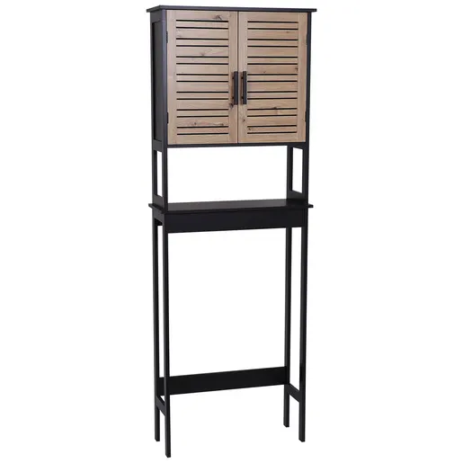 Tendance kup. ormarić sa 2 vrata i policom bergen 63x23x179cm mdf crno wood