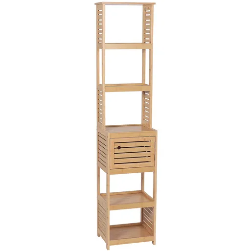Tendance kupatilski ormarić 1 vrata i 5 polica trinidad 38,5x30x170cm mdf bamboo