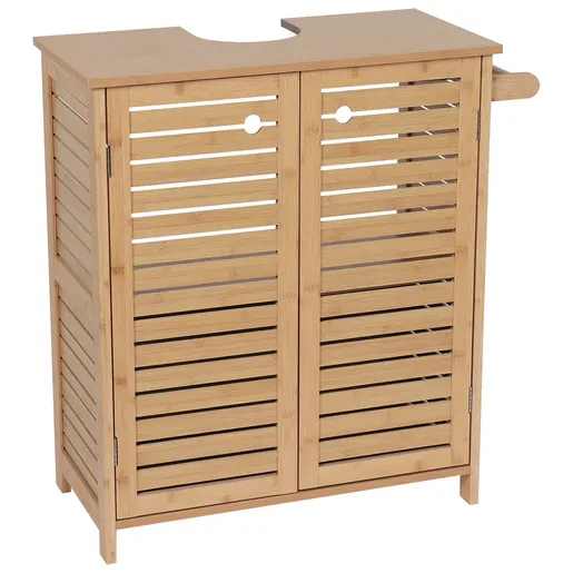 Tendance kupatilski ormarić sa 2 vrata i policom trinidad 60x30x70cm mdf bamboo
