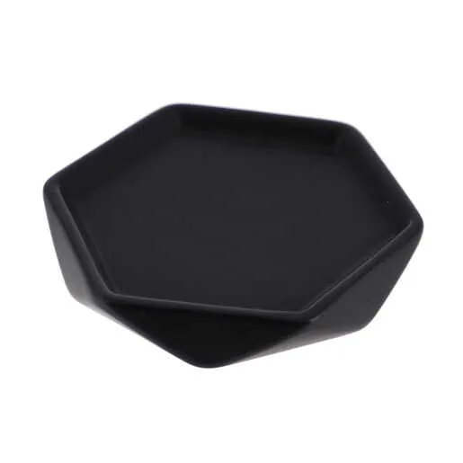 Tendance posuda za sapun dijamant 2x11,5 cm keramika crna