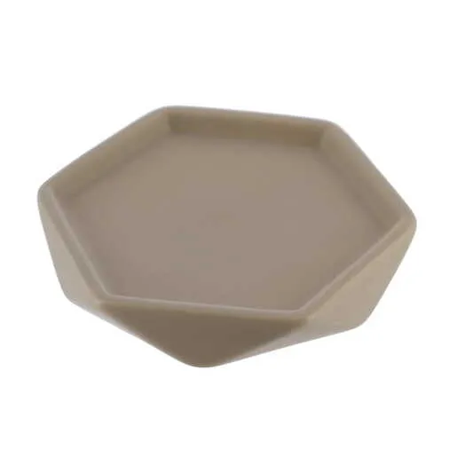 Tendance posuda za sapun dijamant 2x11,5 cm keramika sivo smedja