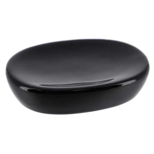 Tendance posuda za sapun dolomit 12,5x9,5x3 cm keramika crna