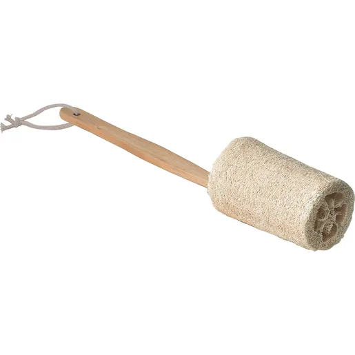 Tendance sundjer za kupanje sa drvenom drskom 36x6,5cm bukva/tkanina bez