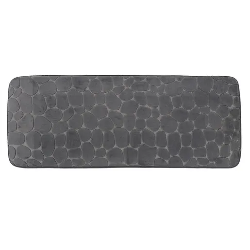 Tendance tepih za kupatilo pebble 45x120 cm memorijska pena mikrofiber tamno siva