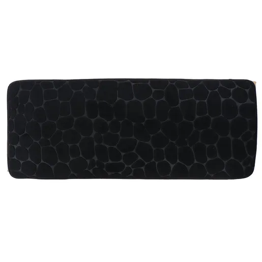 Tendance tepih za kupatilo pebble 45x120 cm memorijska pena mikrofiber crna
