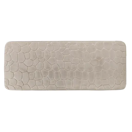 Tendance tepih za kupatilo pebble 45x120 cm memorijska pena mikrofiber sivo smedja