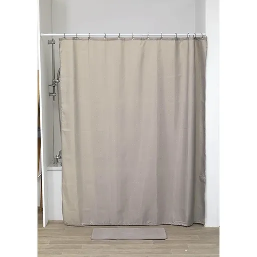 Tendance zavesa za kadu diamonds 180x200cm poliester taupe