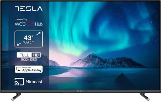 TESLA LED 43E645BFW, Full HD, WebOS Smart TV, ThinQ AI, DVB-T/T2/C/S/S2, PVR, Apple AirPlay