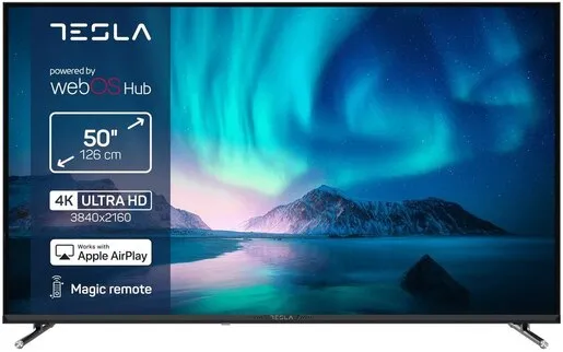 TESLA LED 50E645BUW, 4K Ultra HD, WebOS Smart TV, ThinQ AI, Apple AirPlay, Magic Remote