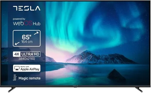 TESLA LED 65E645BUW, 4K Ultra HD, WebOS Smart TV, ThinQ AI, Apple AirPlay, Magic Remote