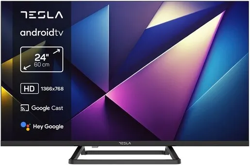 TESLA LED TV 24E632BHS, HD Ready,SmartTV, Android TV 11, DVB-T/T2/C/S/S2, Chromecast, Voice control
