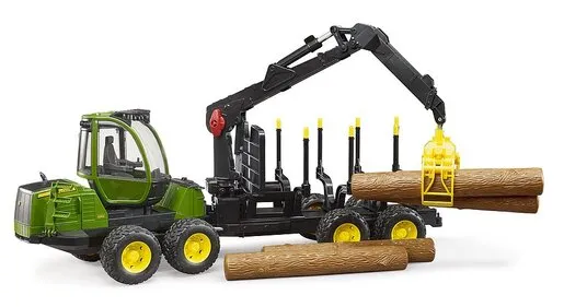 Traktor J.D 1210E sa kašikom i drvećem