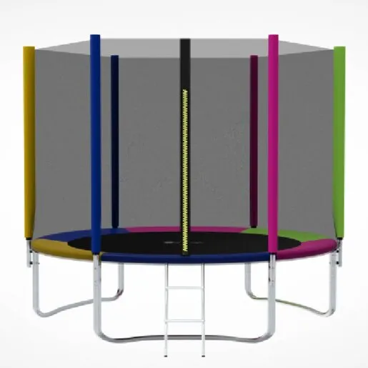 Trambolina trampolina premium stil multicolor 305cm sa merdevinama i  unutrašnjom sigurnosnom mrežom 13163