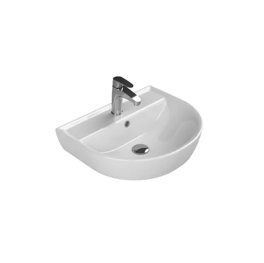 Turkuaz CeraStyle Bella White umivaonik (lavabo) 55x45x12 konzolni sa rupom za bateriju i prelivom 3300U