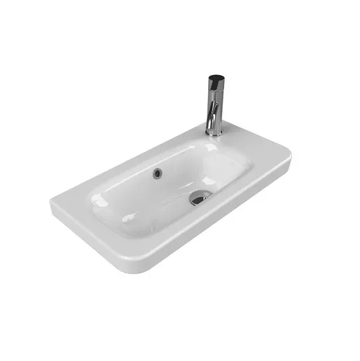 Turkuaz CeraStyle Noura White umivaonik (lavabo) 60x30x5 konzolni sa rupom za bateriju desno i prelivom 33000U
