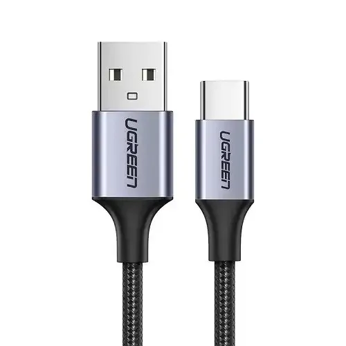 Ugreen US288, USB-A 2.0 na Type-C, Alu. 1m, 3A, Black Kabl