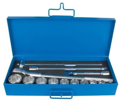 UNIOR Ključevi nasadni, prihvat 3/4'', u metalnoj kutiji 602742