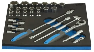 UNIOR Nasadni ključevi 1/2'' u SOS ulošku za alat 621075