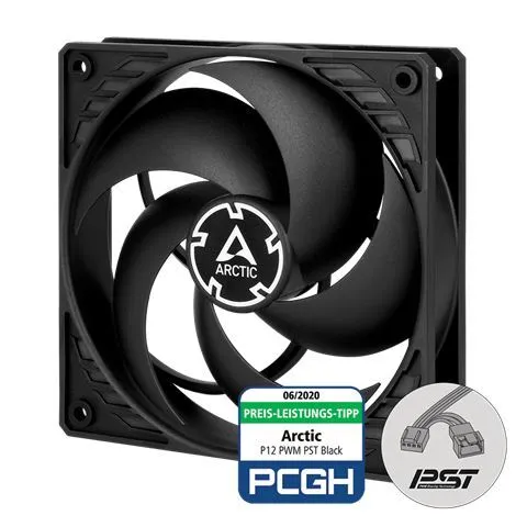 Ventilator Arctic P12 PWM PST 120mm, crni (ACFAN00120A)