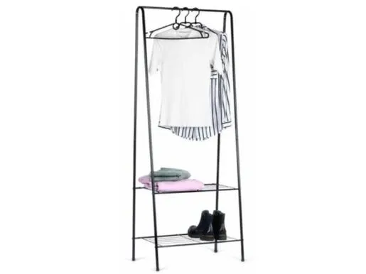 Vilde 568004 - Stalak za odeću sa 2 police 60 x 35 x 153 cm