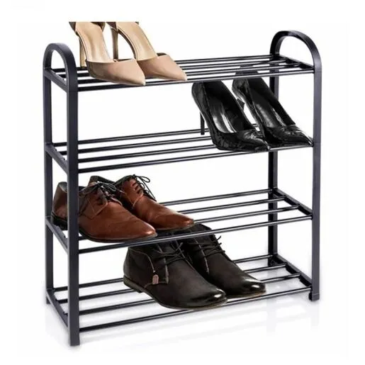 Vilde 569979 - Metalni stalak za obuću na 3 nivoa 63 x 28 x 60 cm