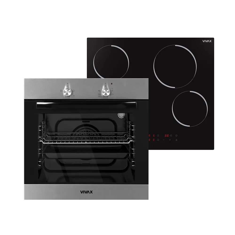 Vivax Home ugradni set rerna + ploča (BO-624MH-X + BH-04MVC)