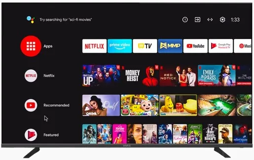 VIVAX Imago LED TV 65UHD10K, 4K Ultra HD, Android Smart TV, Dolby Digital, HDR10