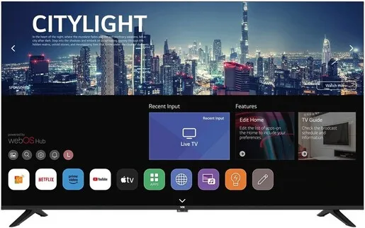 VOX LED 43WOS684BF Frameless, Full HD, WebOS Smart TV, DVB-T2/C/S2, WiFi, Dolby Audio, HDR/HLG, PVR