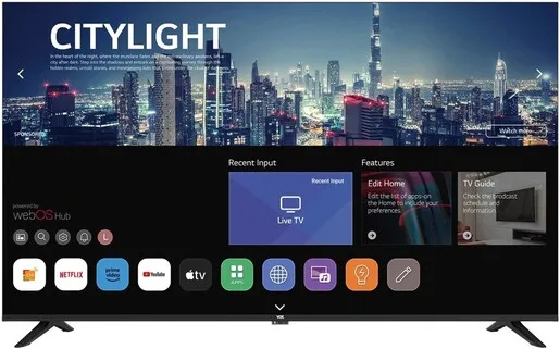 VOX LED 43WOS684BU Frameless, 4K Ultra HD, WebOS Smart TV, DVB-T2/C/S2, WiFi, Dolby Audio, HDR/HLG, PVR