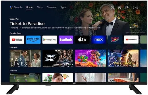 VOX LED TV 40ADF758, Full HD, Android OS Smart TV, Micro Dimming, DVB-T2/C/S2, WiFi, Dolby Audio, HDR/HLG, CI+, PVR