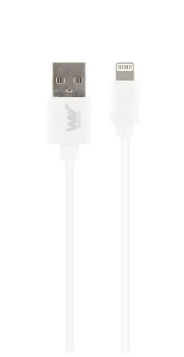 Way WCBL01, Usb-A/Lightning, 1m, White Kabl