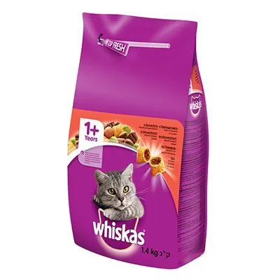 Whiskas briketi, govedina 300g